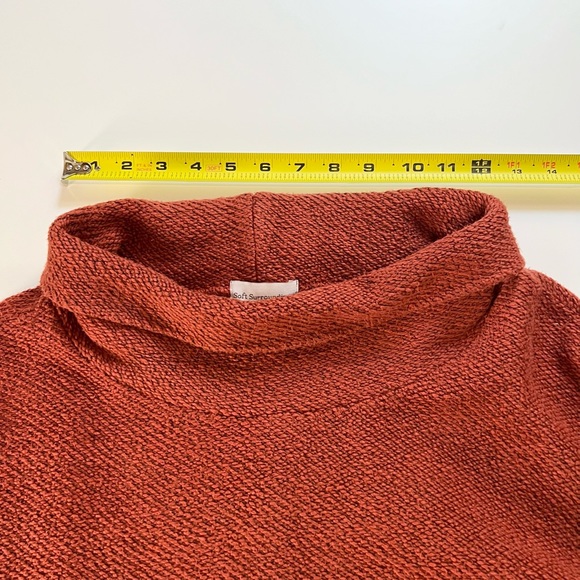 Soft Surroundings Rust Paramount Pullover Over Sized Sweater Sz S - Picture 10 of 10
